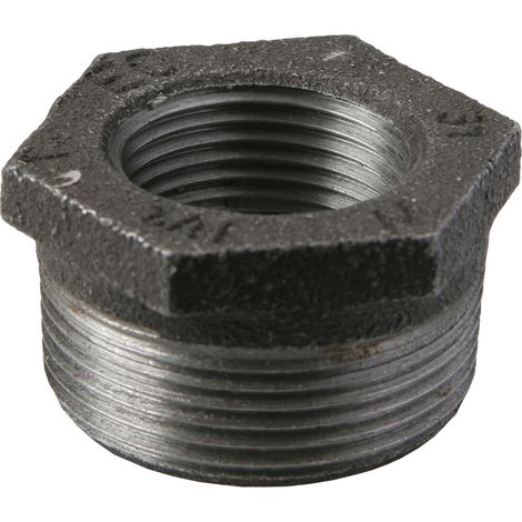 Temperguss Reduzierstück Nr. 241 schwarz 11/2x1