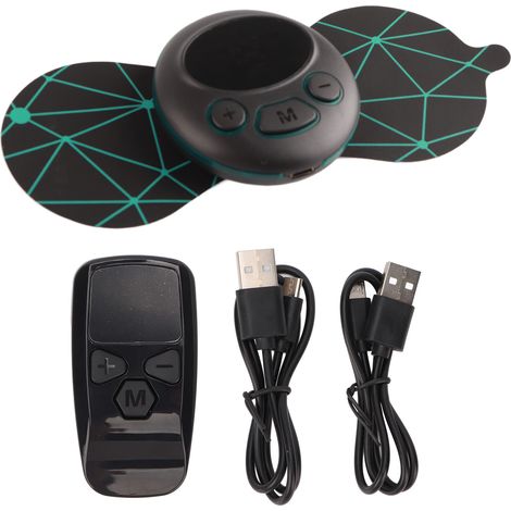 Kit de Massage Cervical Sans Fil avec Télécommande, Mini Appareil Portable USB et Patch Électrique (1/5)