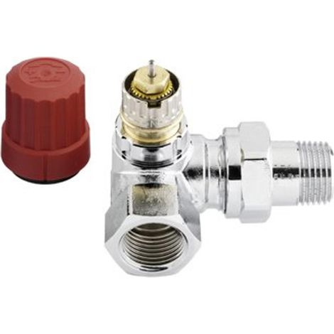 Danfoss Corps de vanne RA-NCX 15 R 1/2, WE gauche, chromé, 013G4240 (1/3)