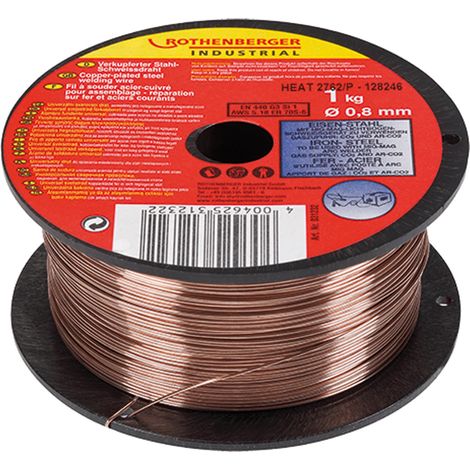 ROTHENBERGER Industrial alambre de soldadura de gas protector 0,8 mm / 1 kg - 31232