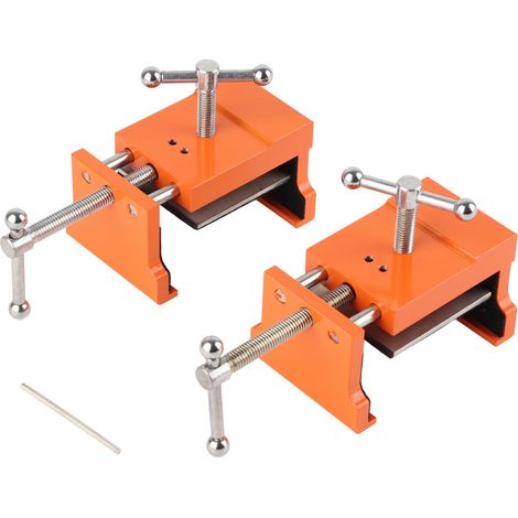 Lot de 2 pinces à cabinet professionnelles en métal orange avec clé hexagonale pour vitrine d'exposition