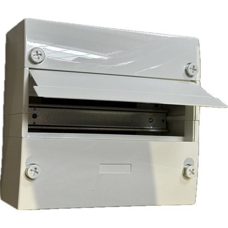 Thomson – Coffret modulaire 1 rangée 13 modules blanc – Volet de fermeture intégré – Rail DIN – 3 borniers IP30 – THT13MOD (1/4)