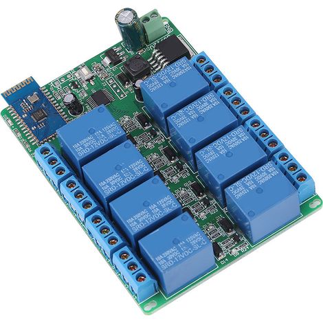 Relais Bluetooth 8 canaux, télécommande mobile Android, interrupteur pour moteur et éclairage (1/5)