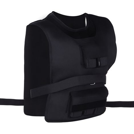 Gilet lesté de 15 kg / 20 kg / 30 kg, ajustable et avec poids amovibles. Gilet de course unisexe pour le renforcement musculaire, la musculation, la course à pied, le fitness et le cross-training.
