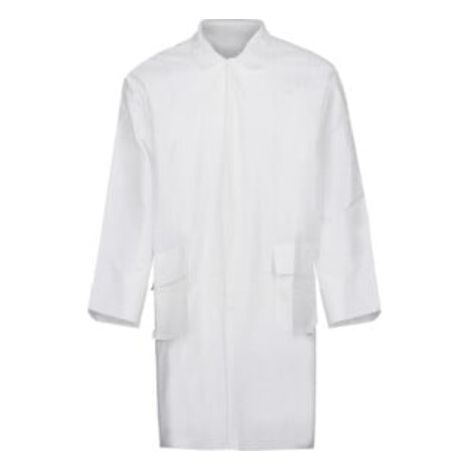 Kittel Kat.III Typ PB6(B) EN13034 EN14126:2003 Gr.XL weiss Kragen 5Druckknoepfe