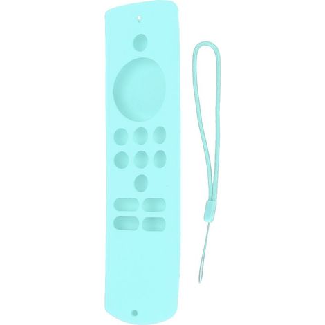 Housse de Protection en Silicone Souple Anti-dérapant pour Télécommande Fire TV Stick Lite, Vert Menthe avec Dragonne (1/5)