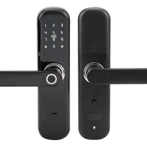 Intelligentes Tastenschloss, elektronisches Türschloss mit Fingerabdrucksensor, Riegelschloss für Haus, Büro, Wohnung, Hotel