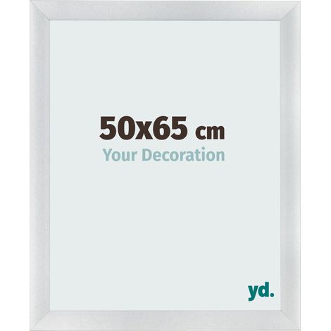 yd. - Cadre photo 50x65 - Argent Mat - MDF - Pisa (1/5)
