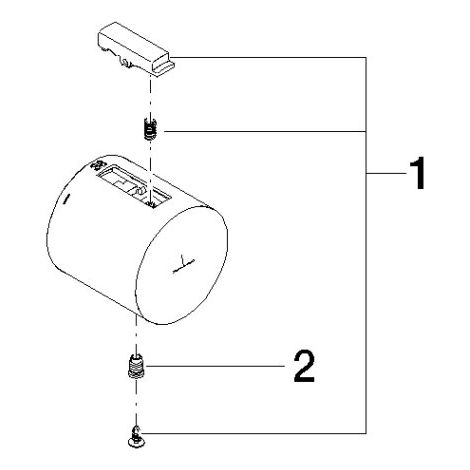 DORNBRACHT Poignée thermostat D.48mm avec marquage PIÈCES DÉTACHÉES 90173301700 Chromé, 90173301700-00