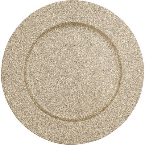 Lot de 12 assiettes de présentation de Noël à paillettes VAASA