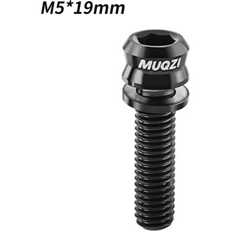Vis Pour Guidon De Vélo - Alliage D'Aluminium - M5x19mm - Pour Freins À Disque Et Étriers - 25mm - Noir (1/5)