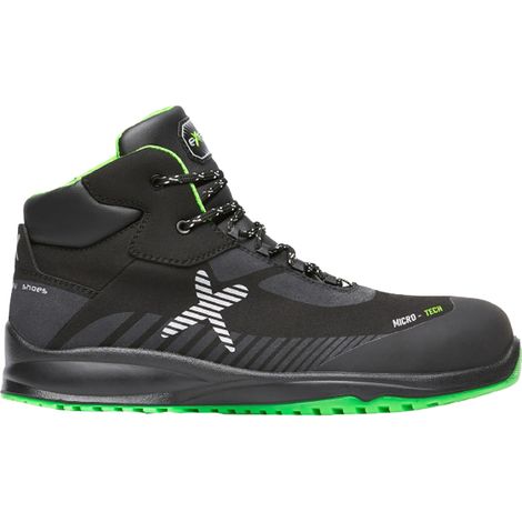 Exena Fury S3 ESD SRC Sicherheitshochschuhe -  -  Schwarz / Grün