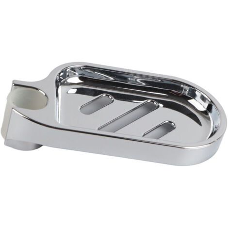 Pair Porte-savon ABS coulissant pour barre de douche réglable - Accessoire de salle de bain pratique