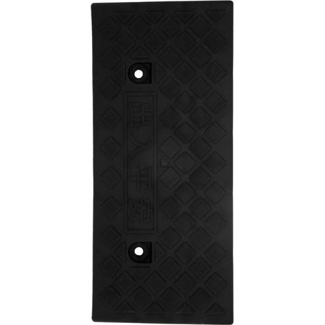 Rampe de trottoir portable en plastique de 5 cm d'épaisseur pour allée de voiture ou quai de chargement - Noir