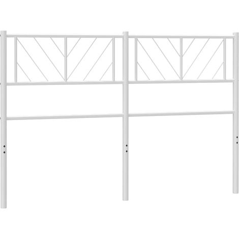 Furniture Limited - Cabecero de metal blanco 150 cm