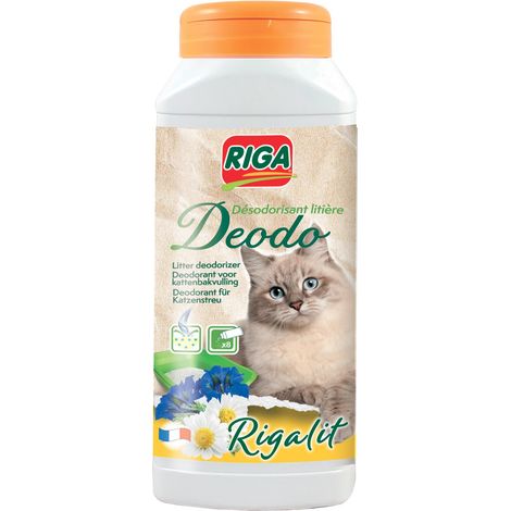 Déodo - Désodorisant Litière Chat - Parfum Floral - Neutralise Odeurs Et Bactéries - Prolonge Durée De La Litière - Rafraichit L'Atmosphère - 750g (1/5)