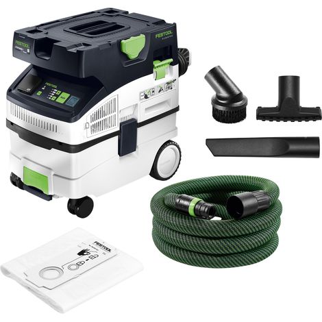 Festool CTM MIDI I CLEANTEC Absaugmobil 1200 Watt 15 l Staubkl. M + D 27 / D 36 D-RS Düsen Reinigungsset