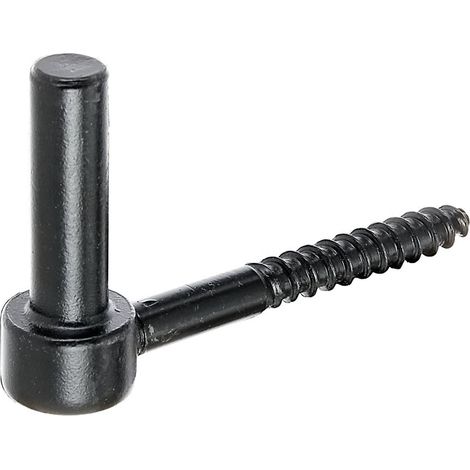 Gond à Visser Noir D14 Fixation Robuste D14 - Alberts