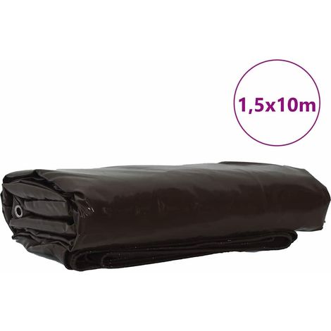 Maison Exclusive - Telo 650g / m² Marrone 1,5 x 10 m Tela con rivestimento in PVC