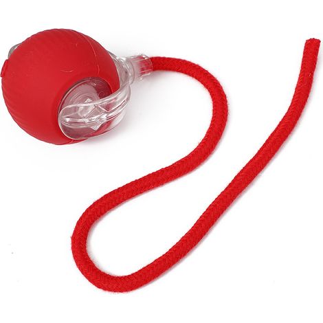 Interaktiver Katzenball – Haustierspielzeug – USB-aufladbar – Drei Betriebsmodi – 360°-Drehung – für Hunde und Katzen (Rot) (1/5)