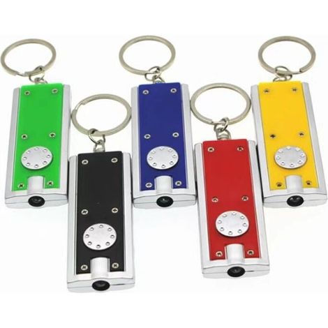 Mini porte-clés LED, petite lampe de poche, lampe pour collier de chien de différentes couleurs