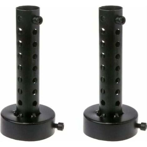 Silencieux d'échappement de moto 60MM Noir, 2PCS universel pour pot d'échappement de moto silencieux déflecteur DB Killer silencieux court (1/4)