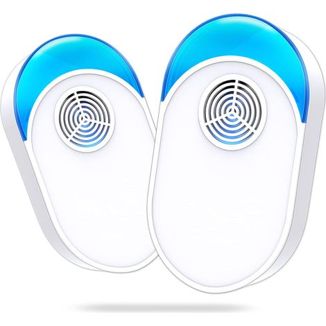 Répulsif Ultrason Anti Moustique 2 Pieces, Ultrason Souris Et Rats, 100% Inoffensif, Intérieur Répulsif Électronique Insectes Anti-Insectes, Moustiques, Rats, Fourmis, Araignées, Cafards (1/5)