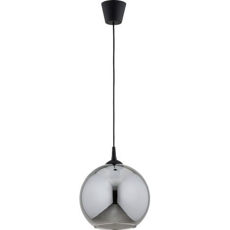 Suspension boule verre fumé noir Ø25 E27 15W Fart Alfa (1/3)