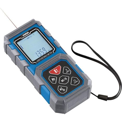 Misuratore di distanza metro puntatore laser 80m Fervi ml80a