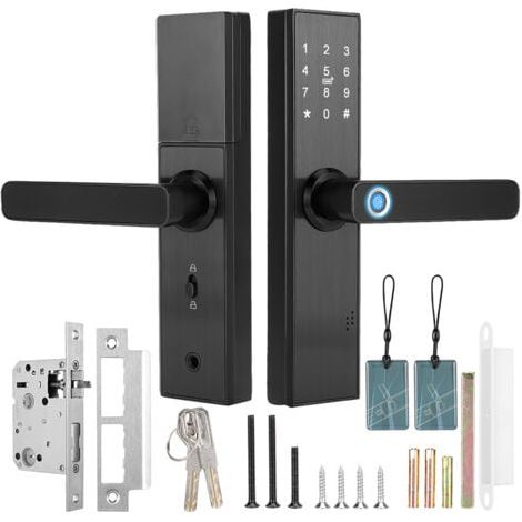 Smart Wi-Fi Lock with Touchscreen Password Card and Mechanical Key for Tuya (1/4)