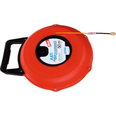 Katimex Kabeleinziehband-Glasfaser-Kati Blitz compact in Kunststoff-Box, Bandlänge: 50 m