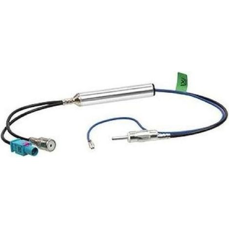 Doppelter Antennenverstärker-Adapter (1 Fakra und 1 ISO) für Audi auf 1 DIN