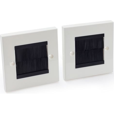 Kabelblende 2er-Set ca. 86 x 86 mm