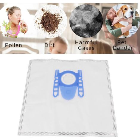 Ortviai Sac aspirateur pour Bosch BSG7 – Lot de 5 sacs en tissu non tissé avec fermeture automatique (1/4)