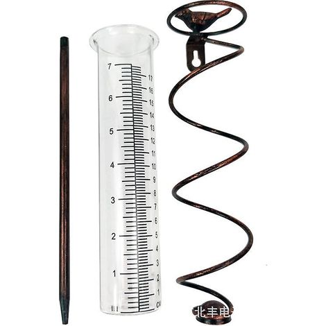 pluviomtre Extrieur 17 1 Pice 4 Rsistant Aux Intempries, Robuste, Calcul De Pluie, Noir, Simulateur De Pluviomtre (1/4)