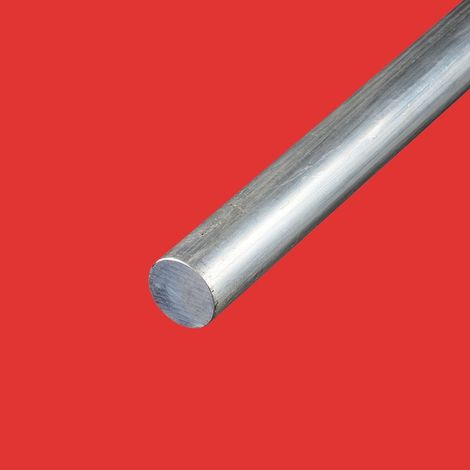 Barra redonda maciza aluminio diámetro 8 mm Largo en metros: 2 metros