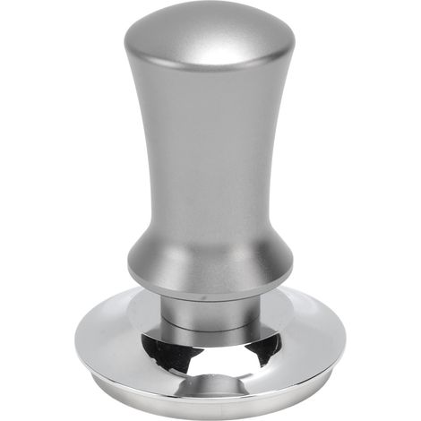 58-mm-Kaffeepresse aus Edelstahl, Tamper mit konstantem Druck zum Mahlen, silbernes Barista-Zubehör (1/5)