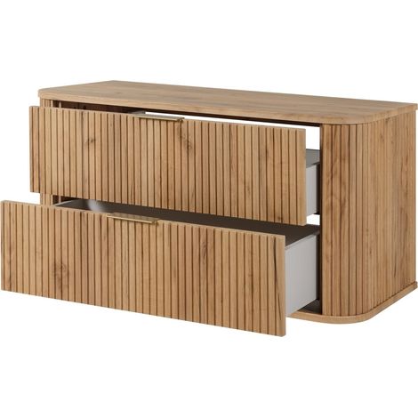 Mobile da bagno, Rovere Craft, maniglia dorata, 41,5 x 100 x 51,7 cm (1/5)