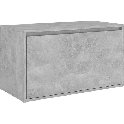 Maison Exclusive - Flurbank 80x40x45 cm Betongrau Holzwerkstoff (1/5)