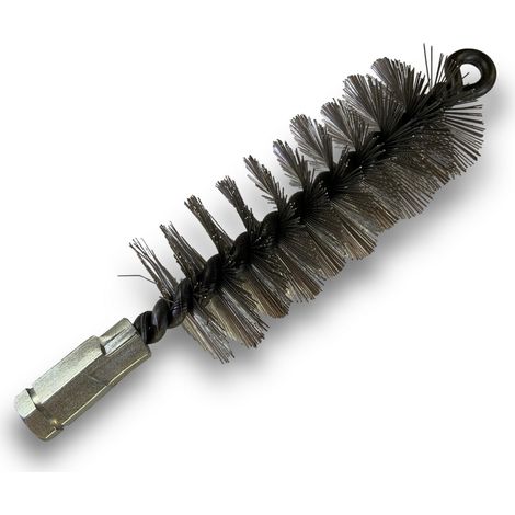 Brosse à tube PRO INOX Ø 50 mm Raccord M12175 femelle Ame en acier torsadé Nettoyage brossage tube et canalisation Kibros 41SCI50