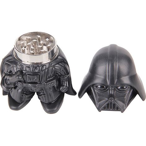 Broyeur à herbes noir en alliage de zinc, moulin compact à 3 couches, broyeur à tabac portable, outil de mouture pour épices et herbes, petit grinder métallique (1/5)