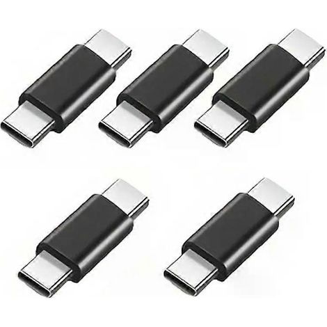 USB-C-Stecker auf Stecker Adapter USB Typ C Koppler Verlängerung unterstützt PD 5 Gbit/s für Thunderbolt 4/3 MacBook Pro/Air Laptop Smartphones (1/4)