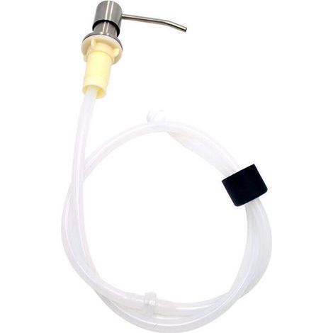 Distributeur Savon Encastrable - 500 ml - Tuyau Silicone 1200 mm - Pour Évier Cuisine - 1 Pièce (1/4)