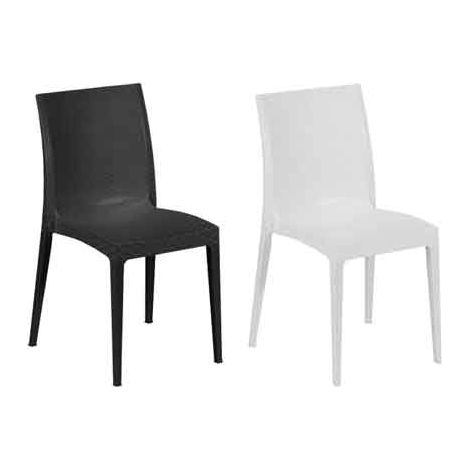 SEDIA IMPILABILE 'MADAM' Colore Bianco