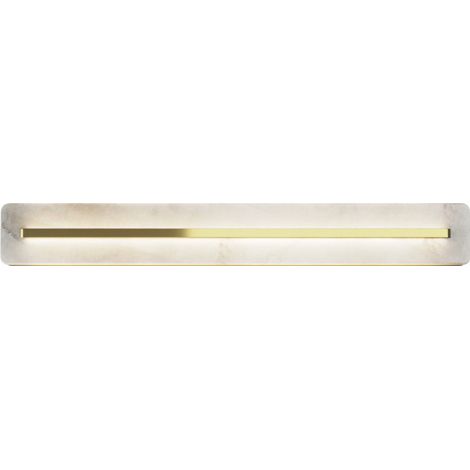 Maytoni Albatre Applique murale LED moderne intégrée de 60 cm en laiton 3000 K 250 lm abat-jour blanc (1/5)