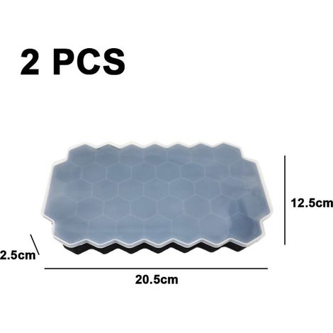 Bac à glaçons, bac à glaçons pour faire des glaçons hexagonaux, comprend 2 bacs/// (1/5)