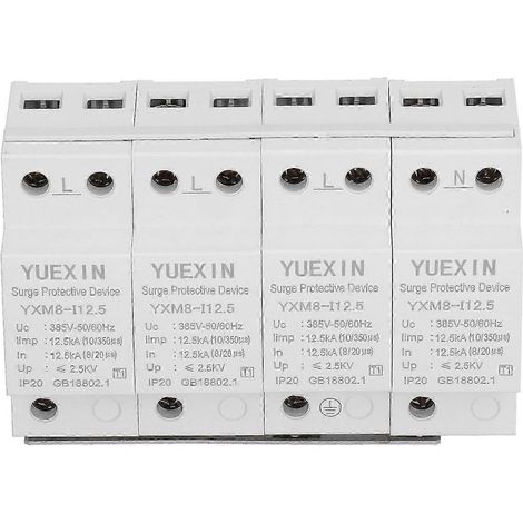 Modularer Überspannungsableiter für DIN-Schienen, elektronischer Schutz AC 385V 50/60Hz, Überspannungsschutzgerät für Schaltschränke, zuverlässiges Sicherheitsmodul. (1/4)
