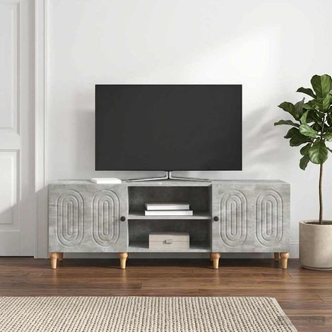 vidaXL Mueble de TV 150 x 31 x 50 cm Gris Hormigón (1/5)