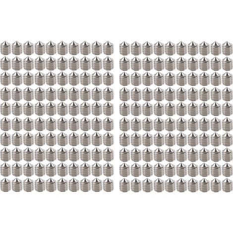 Assortiment de vis à tête creuse en acier inoxydable pour poignées de porte résistantes (2806-0005-0005) (1/4)