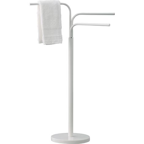 Gedy 28310200000 Winny bagno bianco con braccia mobili, Misure e peso: 89X25X43,6 CM & 3,5 KG, Porta asciugamano realizzato in acciaio inox e Cromall, Design R&S, 2 anni di garanzia, Unica (1/3)